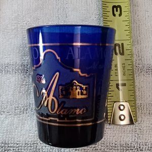 Cobalt Blue Alamo Shot Glass